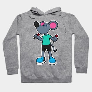 Mouse as Dart player with Darts Hoodie